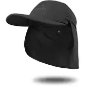 Normani Outdoor Sports Cap mit Nackenschutz Savannah in Schwarz | Gr.: M