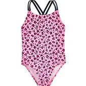 Playshoes UV-Schutz Badeanzug Leo-Print in pink | Gr.: 98/104