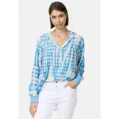PM Batik Hoodie Bluse in Hellblau | Gr.: onesize