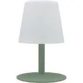 Lumisky Kabellose Tischleuchte – – STANDY MINI Olive – H 25 cm – Olivgrüner Stahlfuß – Warmweißes und weißes LED-Licht