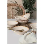 Hermia Concept , ST042306F950A841700MACD700, Tellerset (6 Stück), 100 % KERAMIK, Creme, 18 cm