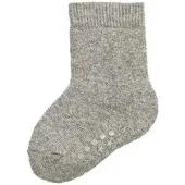 Sterntaler ABS Socken Wolle uni in grau mel. | Gr.: 24