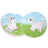 Ticaa kindermobel Kinder Rundkissen-Set "Einhorn Rainbow" in Mehrfarbig | Gr.: onesize