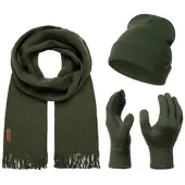 Rock Creek Schal Mütze Handschuhe Set Winterset