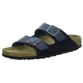 Birkenstock Arizona Sandalen Größe 43, blau, aus Leder und Kunststoff, schmale Form, mit Schnallen