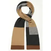 Collezione alessandro Wollschal "Marmo" 1 Stk. mit schwarz-grau-braun Kombi, Made in Italy