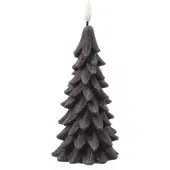 MARELIDA LED Kerze Tannenbaum Weihnachtsbaum Echtwachs H: 19cm in grau | Gr.: onesize