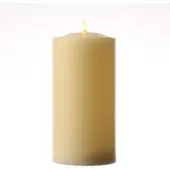 MARELIDA LED Kerze Echtwachs flackernd D: 10cm H: 22cm in creme | Gr.: onesize