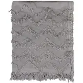 Chic Antique Plaid mit Fransen in mokka | Gr.: onesize