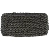 StyleBREAKER Gehäkeltes Stirnband in Dunkelgrau | Gr.: onesize