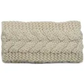 StyleBREAKER Strick Stirnband in Beige | Gr.: onesize