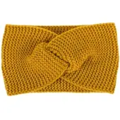 StyleBREAKER Strick Stirnband in Curry | Gr.: onesize