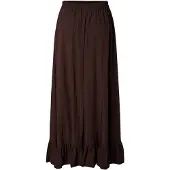 Pieces Pcjulia Hw Voluminöser Maxi Midirock | Braun | S