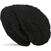 StyleBREAKER Feinstrick Beanie Mütze in Schwarz | Gr.: onesize