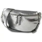Toscanto Leder Gürteltasche Tasche silber, mehrfarbig ca. 25cm | Gr.: onesize