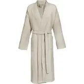 Erwin Müller Piqué Unisex-Bademantel lang Hohenfels in cappuccino | Gr.: XXL