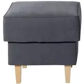 58 aufm Kessel POLSTERHOCKER Karlen Velourstoff anthrazit | Gr.: onesize