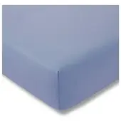 Estella Spannbetttuch Zwirn-Jersey Topper in hellblau | Gr.: 100 x 200