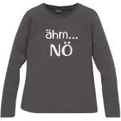 Kidsworld Langarmshirt in anthrazit-meliert | Gr.: 140/146