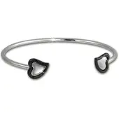 Amello Armband Edelstahl, Keramik Herz | Gr.: onesize