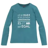 Kidsworld Langarmshirt "Ich hab das schon verstanden - es ist mir nur egal" Langarm, Basic-Passform, mit Statements/Sprüchen