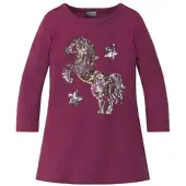 Kidsworld Langarmshirt "PFERD" Langarm, ausgestellter Schnitt, bedruckt, Rundhalsausschnitt