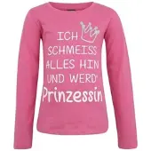 Kidsworld Langarmshirt in pink | Gr.: 116/122