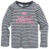 Kidsworld Langarmshirt in marine-weiß-gestreift | Gr.: 92/98