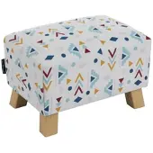 58 aufm Kessel POLSTERHOCKER Kaylah Flachgewebe weiß | Gr.: onesize