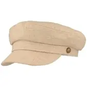 Fiebig Schirmmütze einteilig in beige | Gr.: 56