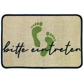 WohnDirect Fußmatte ECO-SISAL 1 in Grün | Gr.: 45x91 cm