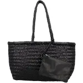 Hide & Stitches Amazone Shopper - mit passender Clutch - schwarz
