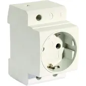 POLLMANN Verteiler-Einbausteckdose Tragschienen-Steckdose 250VAC 16A