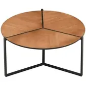 FineBuy Couchtisch in Braun / MDF / 80x80x42 | Gr.: onesize