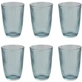 Butlers Trinkglas LINEE 6er-Set in Blau | Gr.: onesize