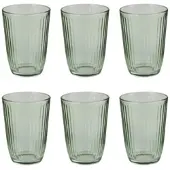 Butlers Trinkglas LINEE 6er-Set in Grün | Gr.: onesize