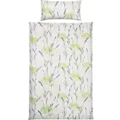 Redbest Seersucker Bettwäsche in grün-lila | Gr.: 155x220 cm (40x80 cm)