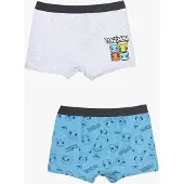 Pokémon Boxer Unterhosen 2er-Pack, Mehrfarbig, 122-128