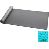 TOPFIT Fitnessmatte mit Textilbeschichtung Hellblau