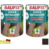 Baufix Zaun- und Gartenlasur, Ebenholz - 2er-Set
