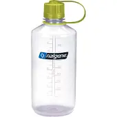 Nalgene Wasserflasche Narrow Mouth 1000 ml Clear Green Clos