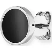 Cai Herren-Einzelner Ohrschmuck 925er Silber Onyx CAI Silber