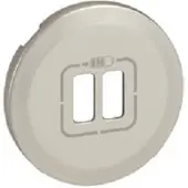 Legrand 068556 - Enjoliveur Céliane - Doppelsteckdose für USB-Ladegerät - Titanium