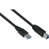 GOOD CONNECTIONS Kabelmeister USB 3.0 an USB-B CU 1,8m schwarz