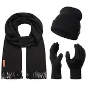 Rock Creek Schal Mütze Handschuhe Set Winterset