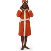Normani Frottee Bademantel für Kinder aus Bio-Baumwolle in Fuchs-Orange | Gr.: 98/104