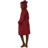 Normani Frottee Bademantel für Kinder aus Bio-Baumwolle in Drache-Rot | Gr.: 146/152