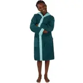 Normani Frottee Kinderbademantel aus Bio-Baumwolle in Blau | Gr.: 110/116