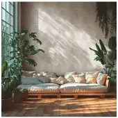 Living Walls Vliestapete "Palmblatt-Tapete verschiedene Farben Tropisch" botanisch strukturiert