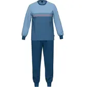 Ammann Schlafanzug Organic Cotton in Sargasso sea | Gr.: XL